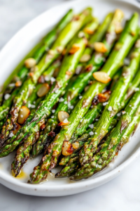 Oven Roasted Asparagus With Olive Oil And Garlic recipe card