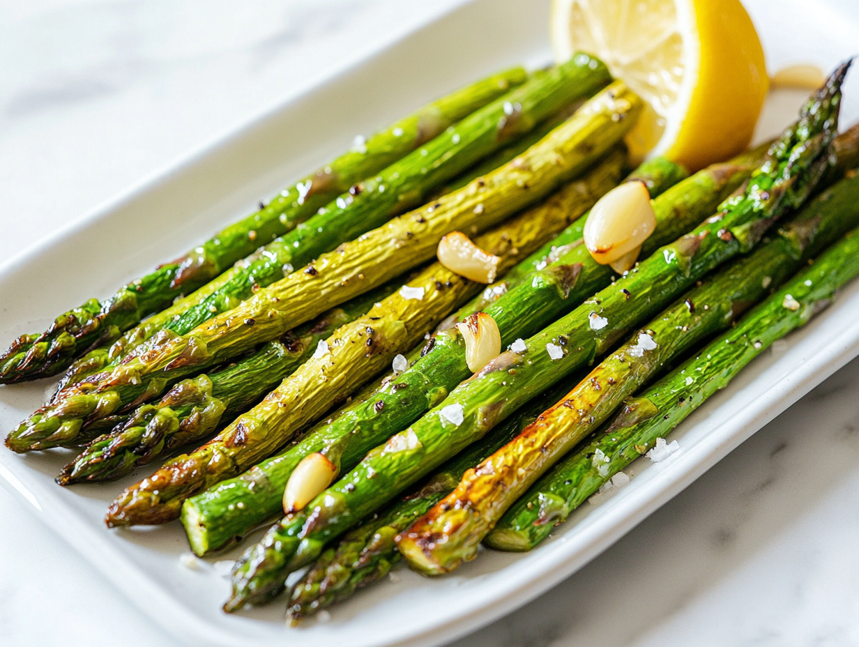 Oven Roasted Asparagus With Olive Oil And Garlic