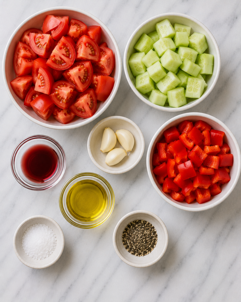 Classic Gazpacho Recipe Ingredients