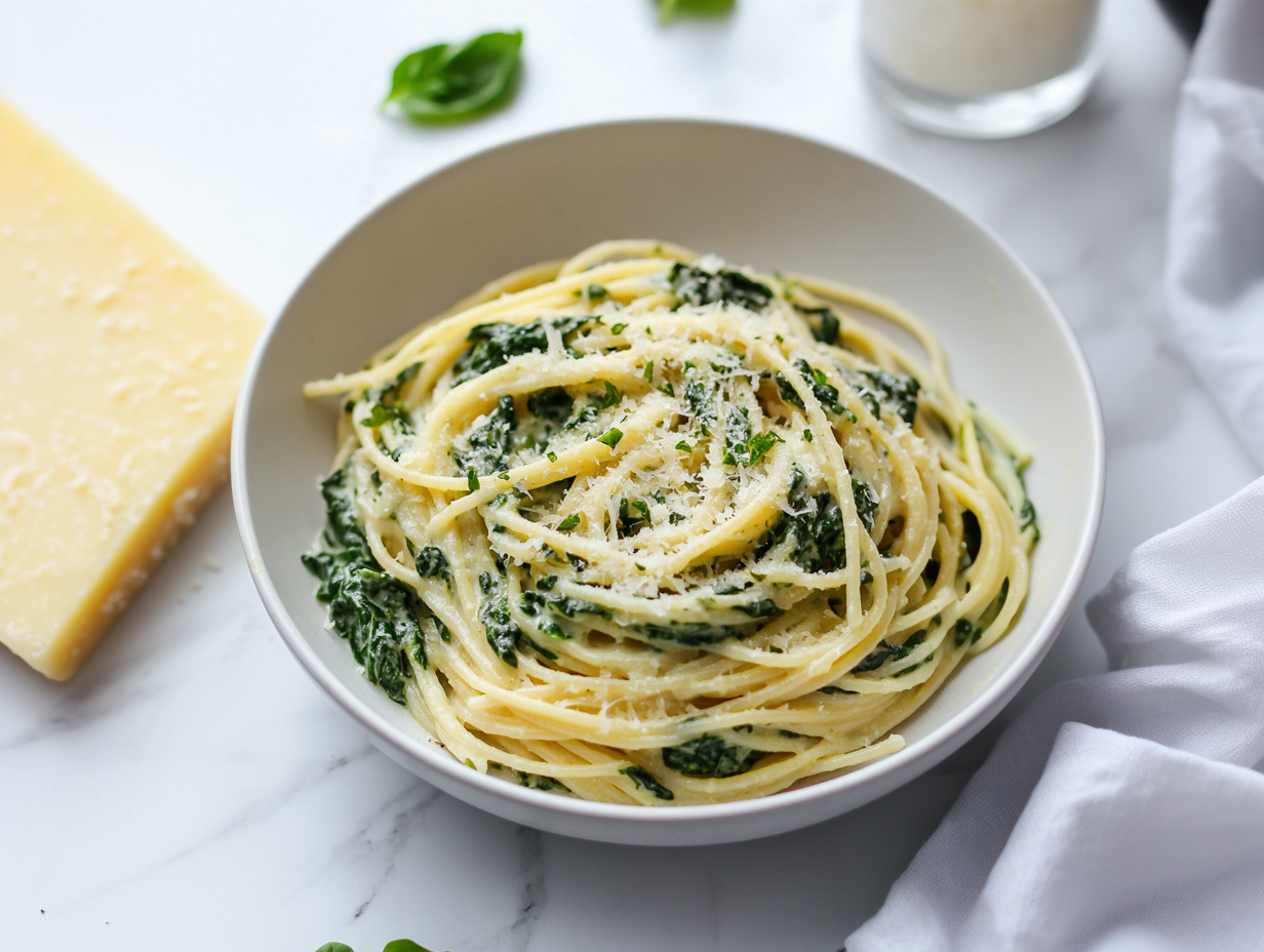 Creamy Spinach Pasta Recipe