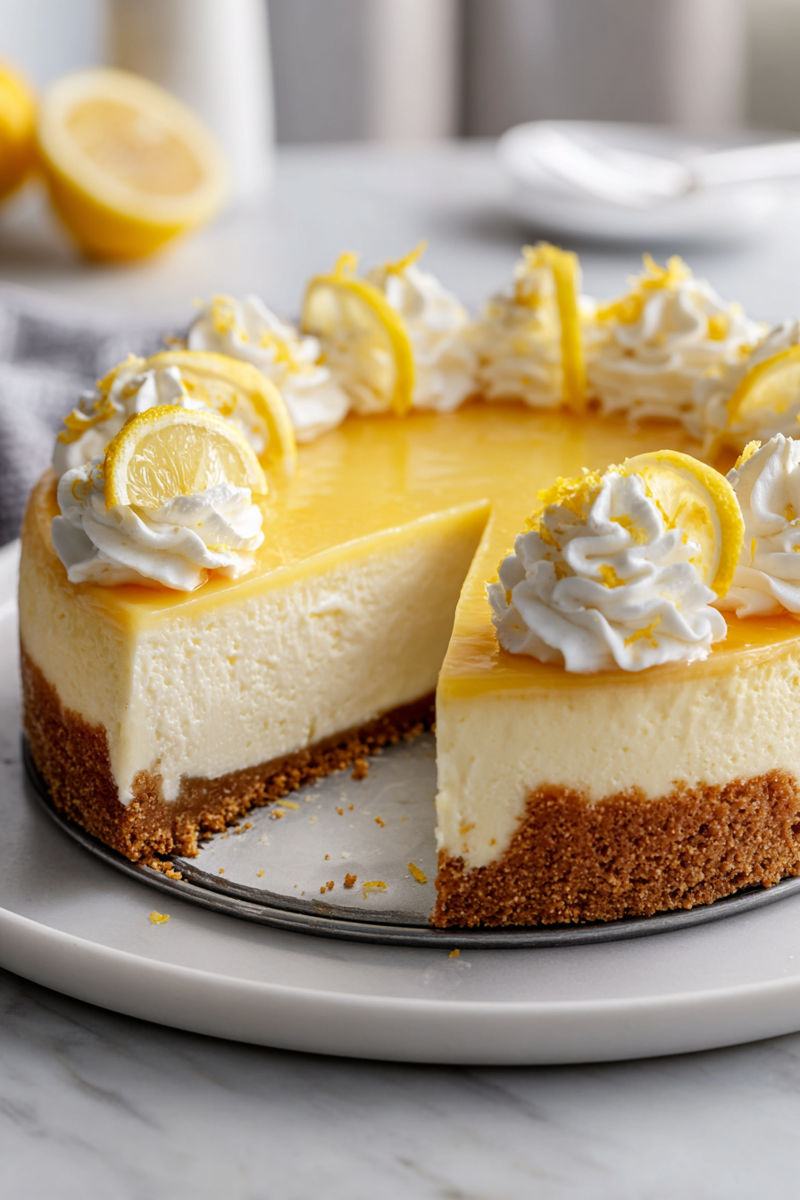 No-bake Lemon Cheesecake Recipe 3 No bake Lemon Cheesecake Recipe card 2026 Desserts No bake Lemon Cheesecake Recipe card