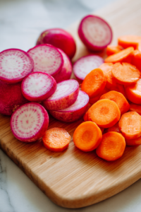 Roasted Radishes and Carrots 2