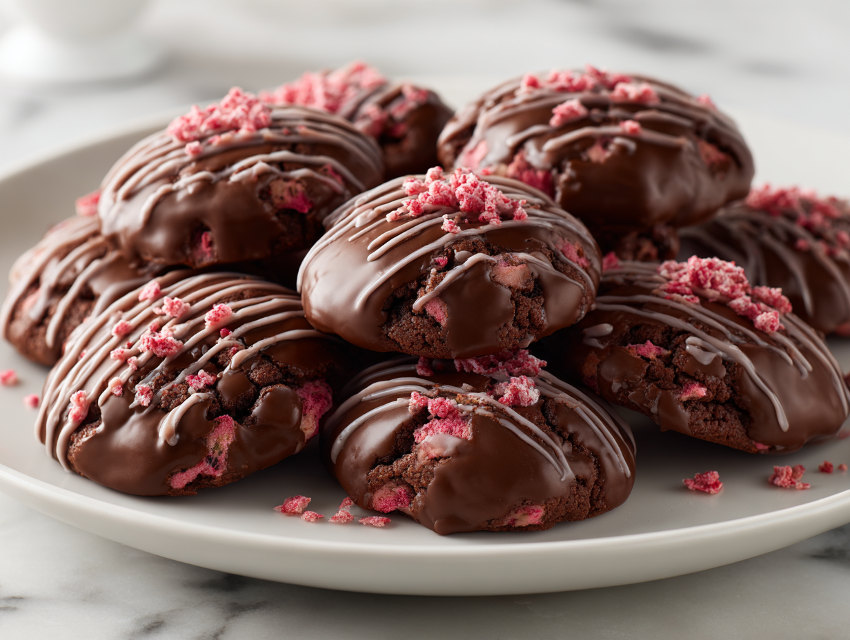 chocolate strawberry cookies recipe