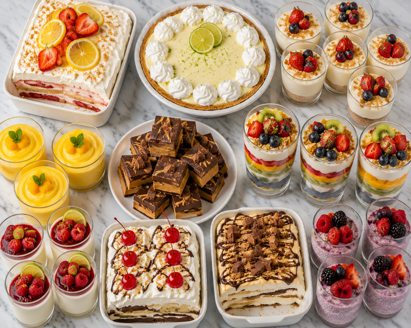10 Refreshing No Bake Desserts for Summers IMAGE