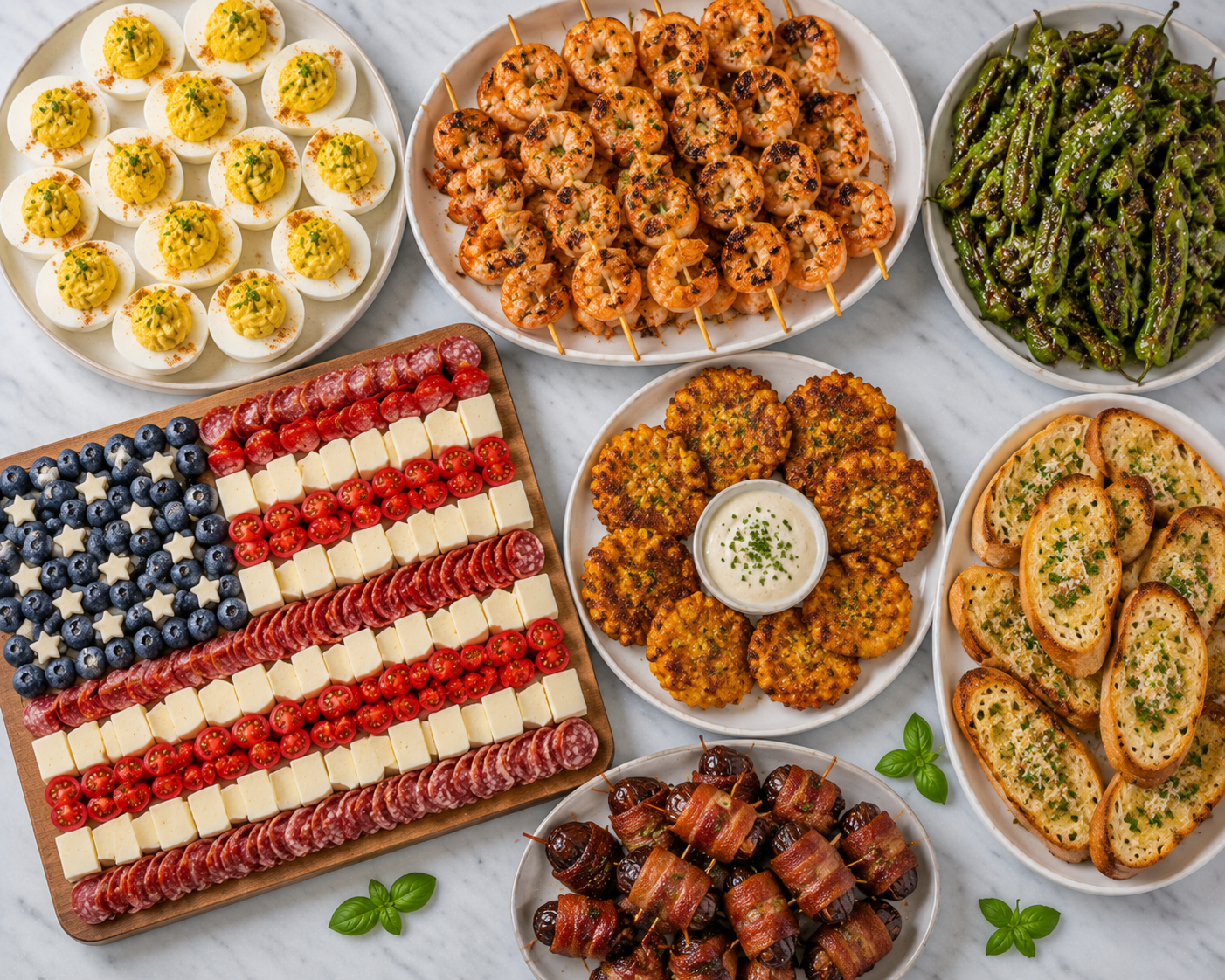 7 Easy 4th of July Appetizerss IMAGE