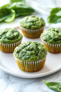 Healthy Banana Spinach Muffins 7