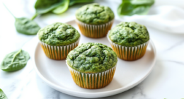 Healthy Banana Spinach Muffins 8