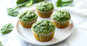 Healthy Banana Spinach Muffins 8