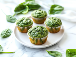 Healthy Banana Spinach Muffins 8