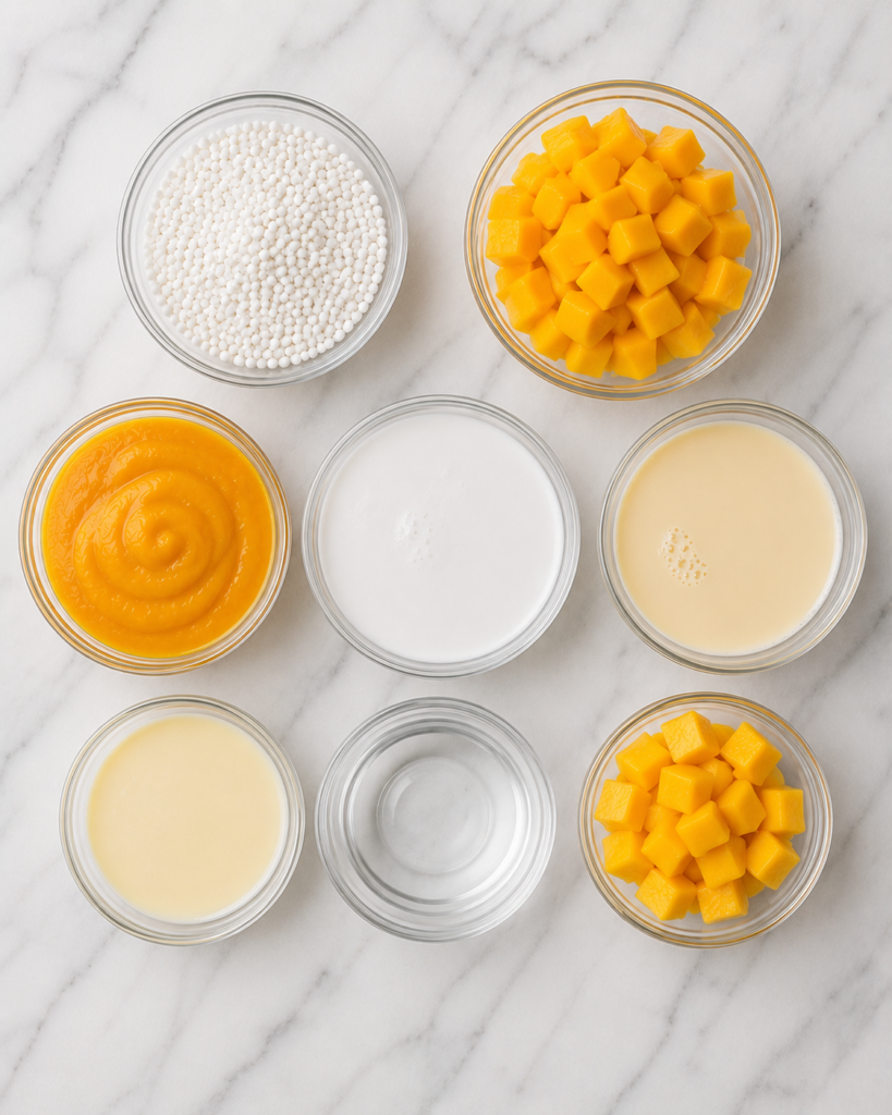 Mango Sago Recipe Ingredients