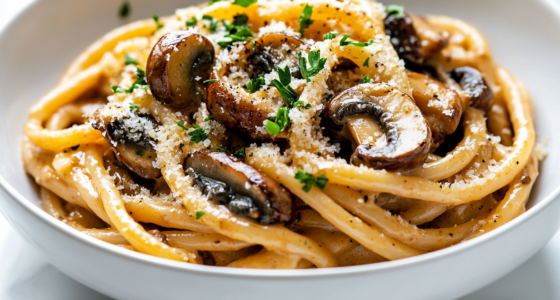 Miso Mushroom Bucatini