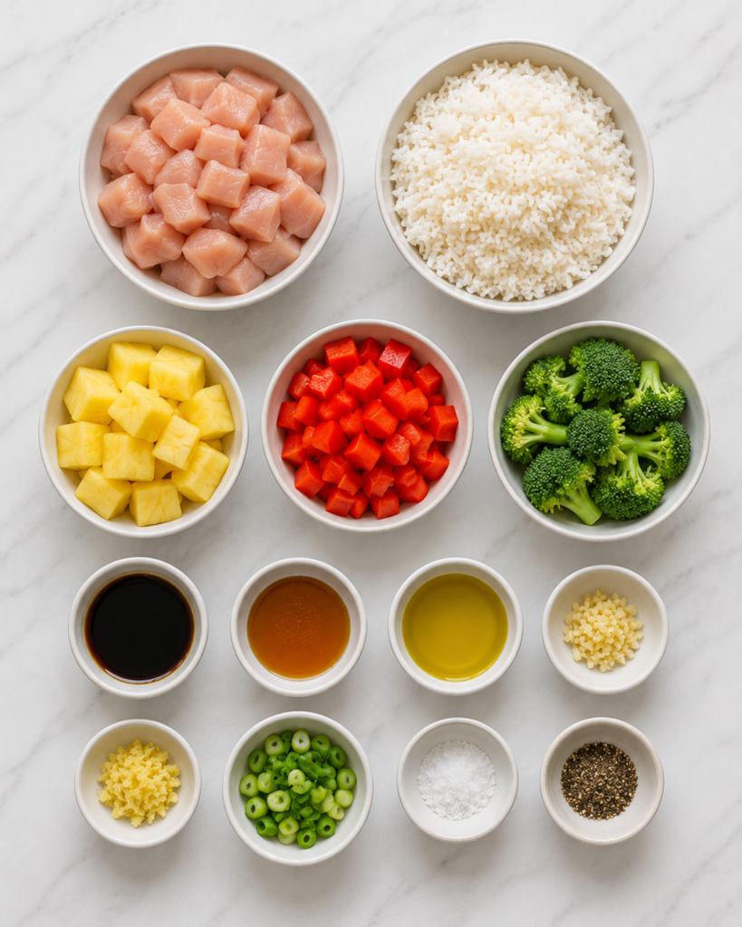 Pineapple Chicken and Rice 1 Pineapple Chicken and Rice Ingredients 2026 Main Course Pineapple Chicken and Rice Ingredients