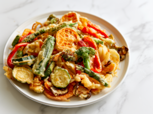 Fried Tempura Vegetables Recipe featured image