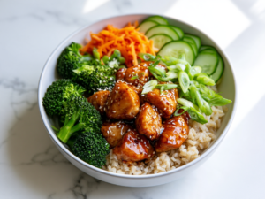 Healthy Sticky Chicken Bowls