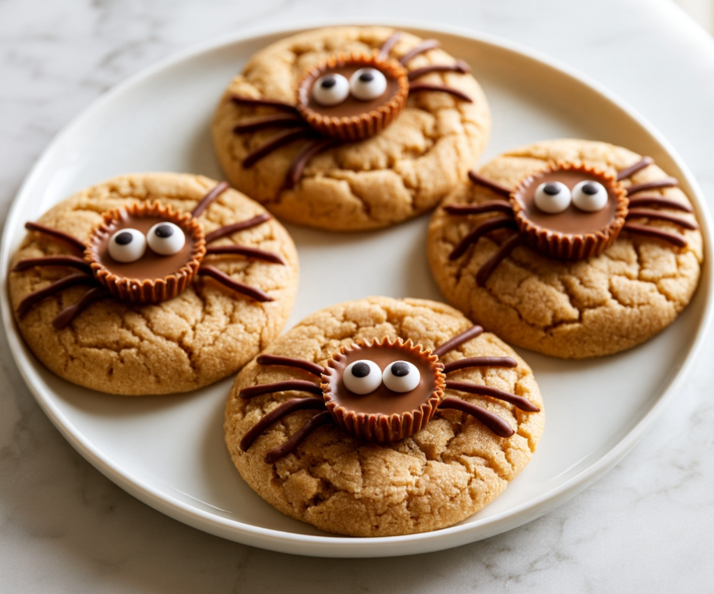 Peanut Butter Spider Cookies Recipe featured image