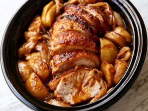 Slow Cooker Apple Cider Pork Roast