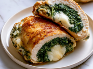 Spinach Stuffed Chicken Breast Recipe Featured image