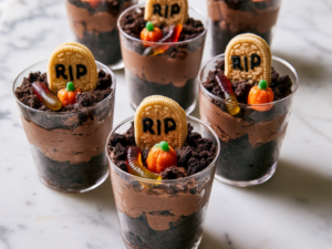 Halloween Dirt Cups Recipe featured image